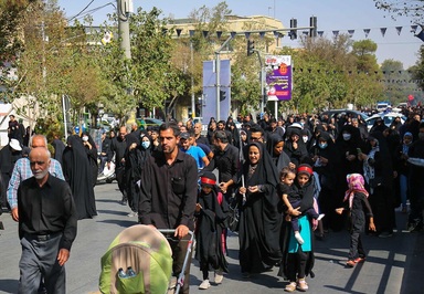 پیاده‌روی جاماندگان اربعین در اصفهان