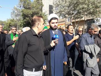 مراسم پیاده روی جاماندگان اربعین حسینی در شهر قدس