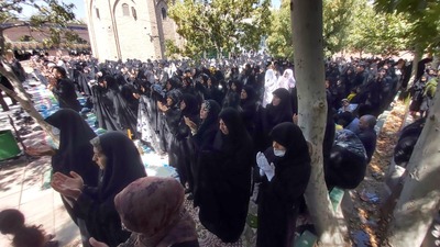 مراسم پیاده روی جاماندگان اربعین حسینی در اسلامشهر