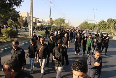 مراسم پیاده روی جاماندگان اربعین حسینی در اسلامشهر