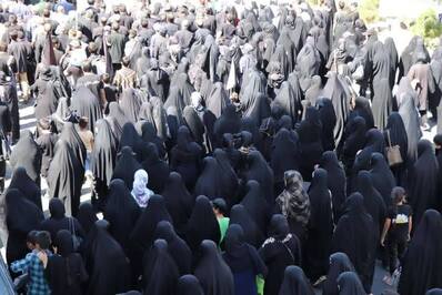 پیاده روی دلدادگان اربعین در شهرستان رباط کریم