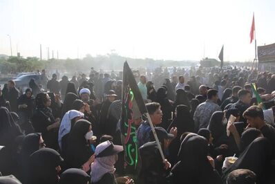 پیاده روی دلدادگان اربعین در شهرستان رباط کریم