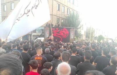 پیاده روی دلدادگان اربعین در شهرستان رباط کریم