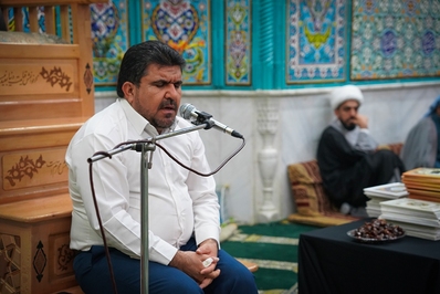 مراسم ختم همسرحجت الاسلام حریزاوی در اهواز برگزار شد