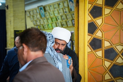 مراسم ختم همسرحجت الاسلام حریزاوی در اهواز برگزار شد