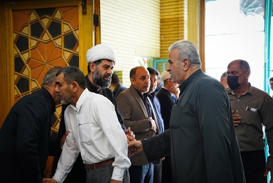 مراسم ختم همسرحجت الاسلام حریزاوی در اهواز برگزار شد
