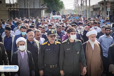 راهپیمایی مردم  شهرستان لالی برگزار شد
