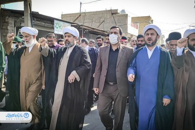 راهپیمایی مردم  شهرستان لالی برگزار شد