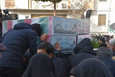 پیکر هشت شهید گمنام در سنندج تشییع شد