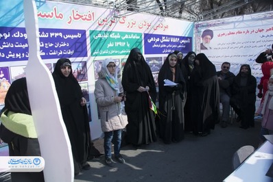 حضور پررنگ اداره کل تبلیغات اسلامی آذربایجان شرقی در راهپیمایی ۲۲ بهمن