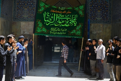 مراسم و قافله عزاداران امام جعفر صادق (ع) برگزار شد