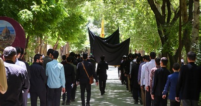 مراسم و قافله عزاداران امام جعفر صادق (ع) برگزار شد