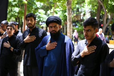 مراسم و قافله عزاداری عزاداران امام جعفر صادق (ع) برگزار شد