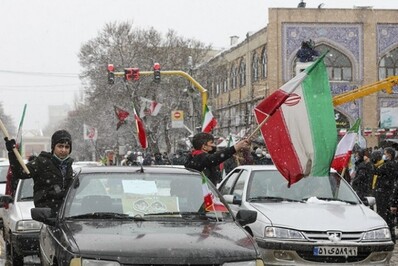راهپیمایی ۲۲ بهمن در اردبیل به روایت تصویر