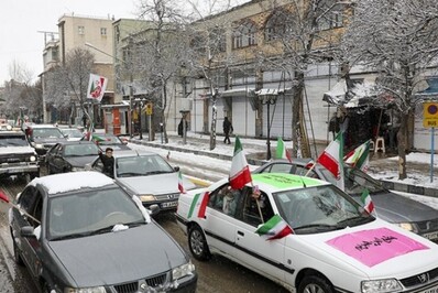 راهپیمایی ۲۲ بهمن در اردبیل به روایت تصویر
