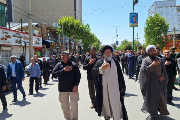 مراسم دسته روی شهادت امام صادق ع در یاسوج برگزار شد
