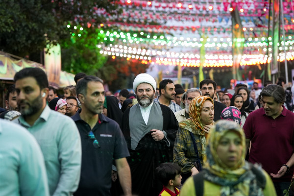 بازدید میدانی رئیس سازمان تبلیغات اسلامی از مهمونی ده کیلومتری غدیر