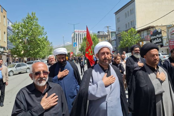 مراسم دسته روی شهادت امام صادق ع در یاسوج برگزار شد