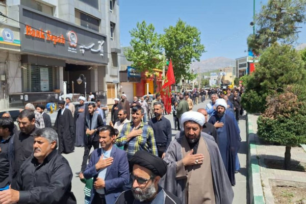 مراسم دسته روی شهادت امام صادق ع در یاسوج برگزار شد