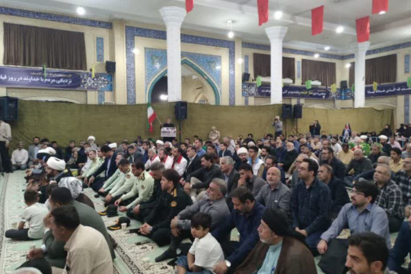 برگزاری مراسم سالگرد شهادت آیت‌الله رئیسی در آبادان