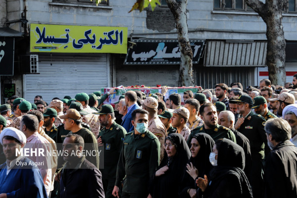 تشییع پیکر مطهر سردار شهید حاج حمید مازندرانی در گلستان