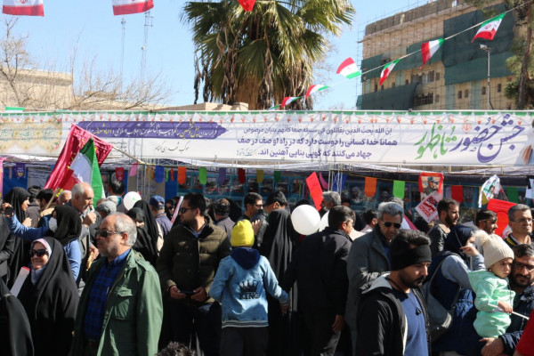 برپایی مواکب در راهپیمایی ۲۲ بهمن به همت اداره کل تبلیغات اسلامی