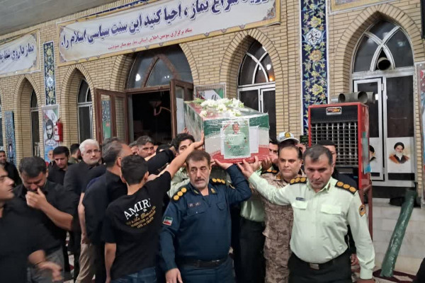 مراسم وداع با پیکر مطهر شهیدوالامقام طاها گرایلو