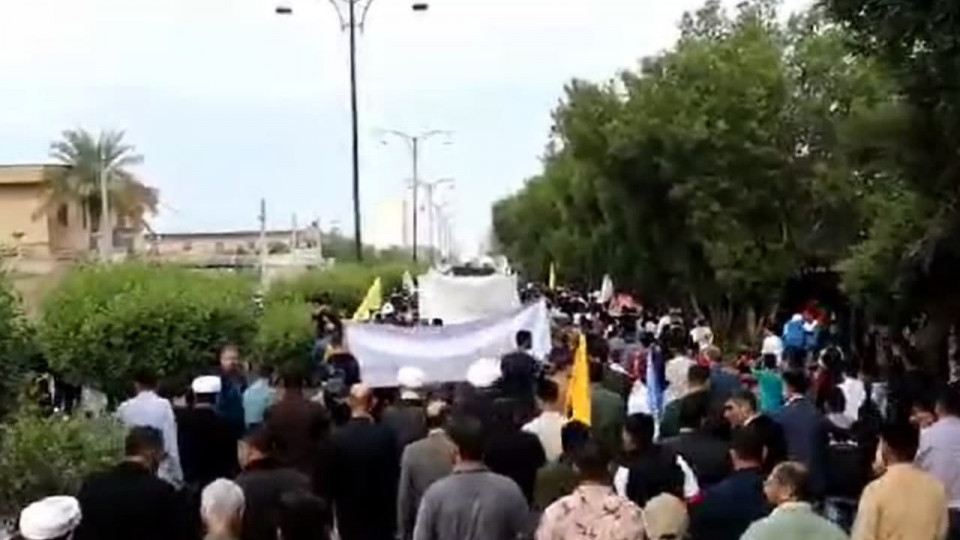 حضور پرشور مردم دشت آزاگان  در راهپیمایی ۱۳ آبان