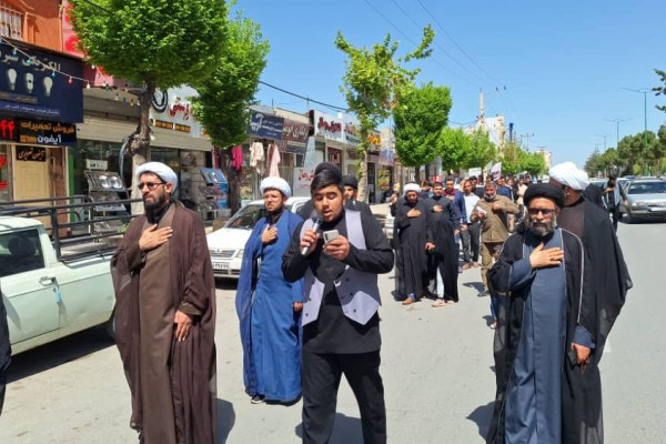 مراسم دسته روی شهادت امام صادق ع در یاسوج برگزار شد