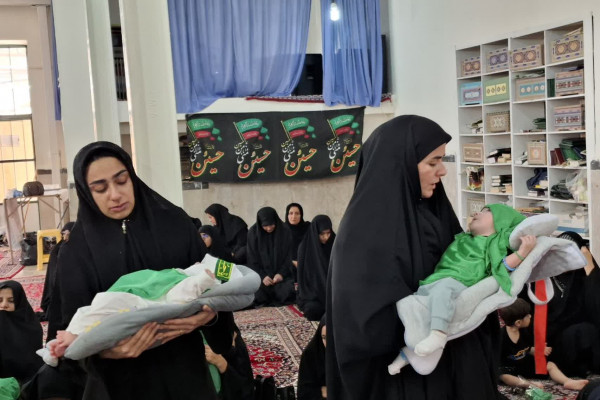 برگزاری مراسم شیرخوارگان حسینی در شهرستان بدره