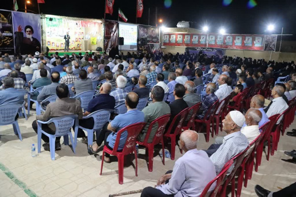 مراسم گرامیداشت شهادت سید حسن نصرالله دبیرکل حزب الله لبنان روستای شرفویه لارستان