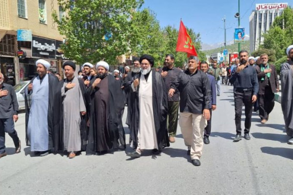 مراسم دسته روی شهادت امام صادق ع در یاسوج برگزار شد