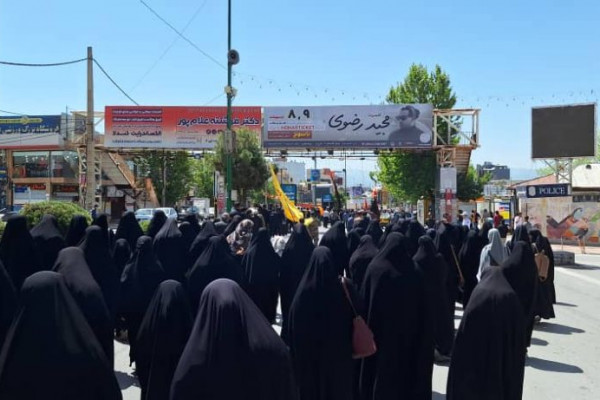 مراسم دسته روی شهادت امام صادق ع در یاسوج برگزار شد