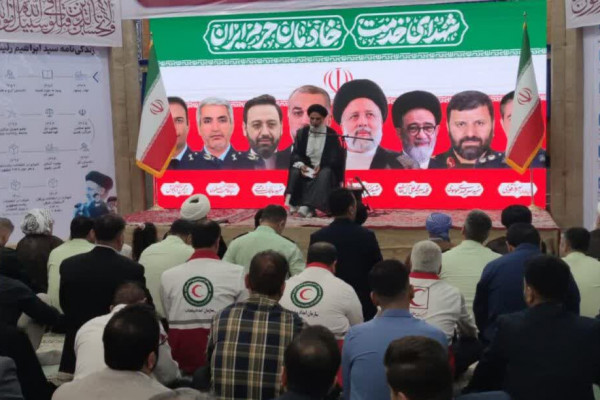 برگزاری مراسم سالگرد شهادت آیت‌الله رئیسی در آبادان