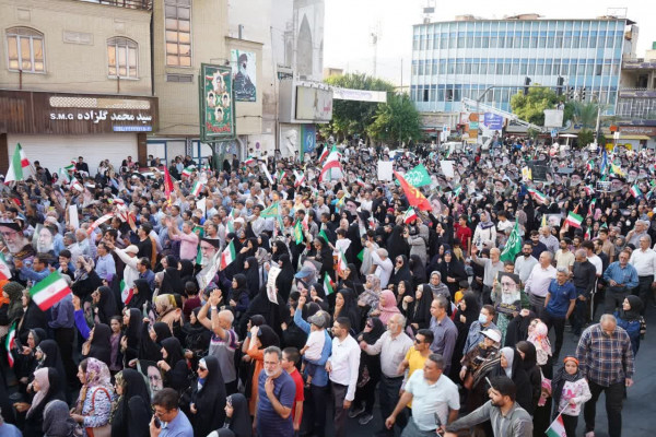 راهپیمایی باشکوه غدیر در شیراز با شعار ایران؛ ذوالفقار علی(ع)
