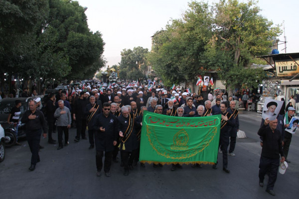 دسته عزاداری علماء و روحانيون شیراز در سومين روز شهادت امام حسین(ع)