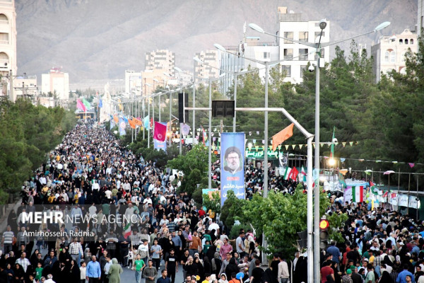 Marcha kilométrica de Ghadir en las provincias