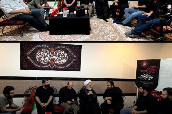 دیدار و گفت‌و‌گوی صمیمی استاد حجت الاسلام والمسلمین استاد پناهیان با خادمین موکب امداد زائر