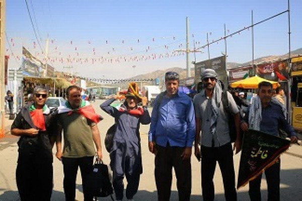 بازدید مدیرکل و مسئولان سازمان تبلیغات از موکب‌های مرز باشماق