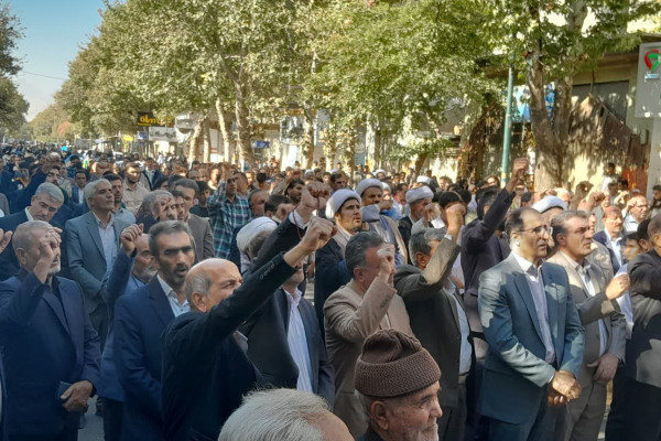 مردم شهرستان صحنه حماسه‌ای تازه در 13 آبان رقم زدند