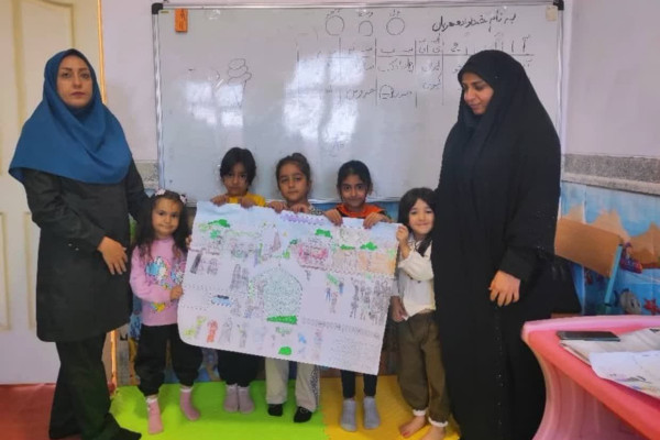 اجرای پرده خوانی فاطمیه ویژه کودکان و نوجوانان در شهرستان بدره