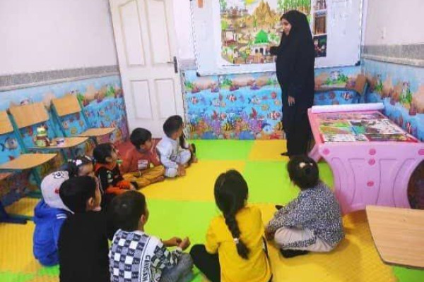 اجرای پرده خوانی فاطمیه ویژه کودکان و نوجوانان در شهرستان بدره