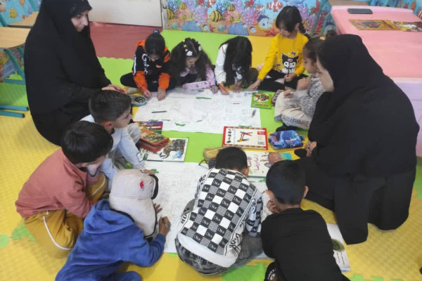 اجرای پرده خوانی فاطمیه ویژه کودکان و نوجوانان در شهرستان بدره