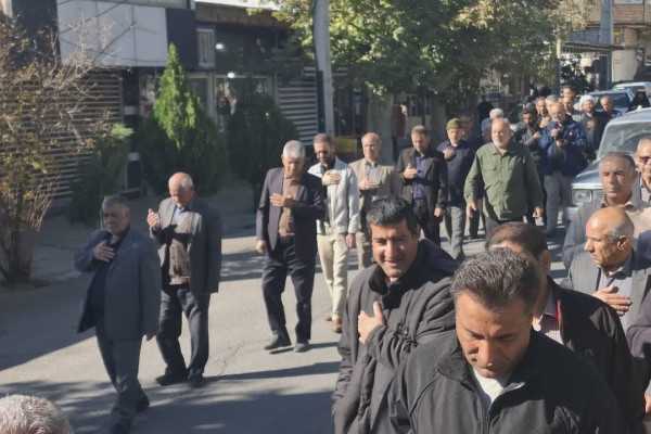 دسته روی عزاداران فاطمی در شهرستان بدره