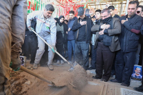 مراسم تشییع و تدفین شهید محمدعلی سعادت