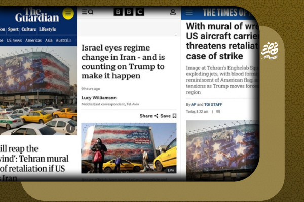 通过壁画传递的美国威胁