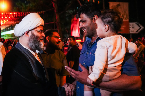 حضور حجت الاسلام محمد قمی در مهمانی کیلومتری غدیر تهران