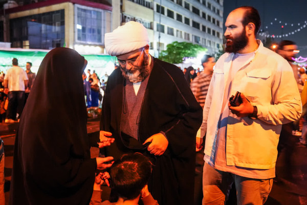 حضور حجت الاسلام محمد قمی در مهمانی کیلومتری غدیر تهران