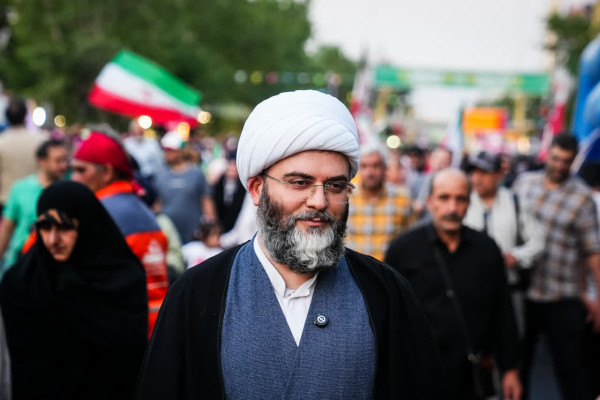 حضور حجت الاسلام محمد قمی در مهمانی کیلومتری غدیر تهران