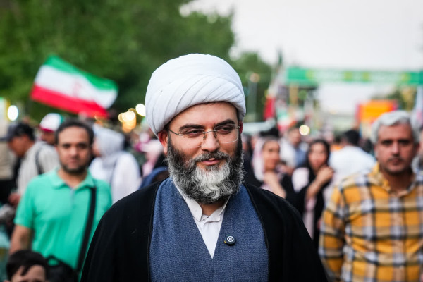 حضور حجت الاسلام محمد قمی در مهمانی کیلومتری غدیر تهران